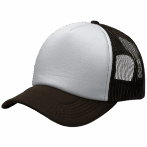 gorra trucker marrón - costado