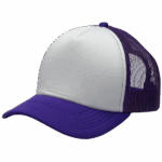 gorra trucker morado - costado