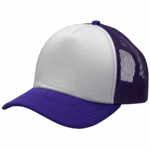 gorra trucker morado - costado