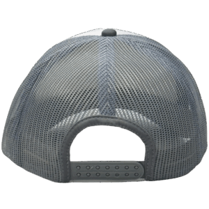 gorra trucker plomo plata - atras