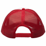 gorra trucker rojo - atras