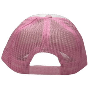 gorra trucker rosado - atras