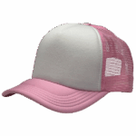 gorra trucker rosado - costado