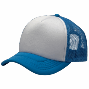 gorra trucker turquesa - costado