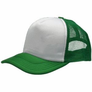 gorra trucker verde - costado