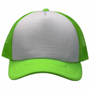 gorra trucker verde fluorescente - frente