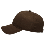 Gorra de Algodón color Marrón - largo