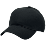 Gorra de Algodón color Negro - costado