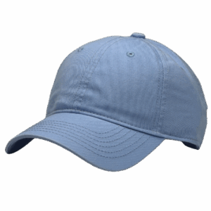 gorra de algodon color Celeste Claro - costado