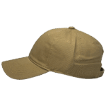 gorra de algodon color beige - largo