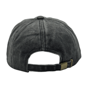 gorra vintage negro niños - atras