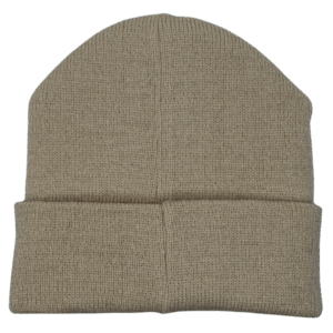 beanie gorro de lana hueso para niños atras