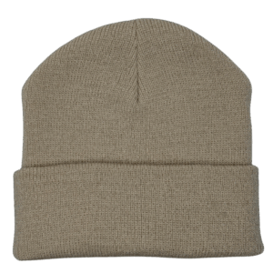 beanie gorro de lana hueso para niños frente