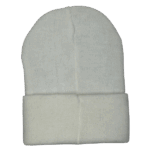 beanies gorra de lana blanco atras