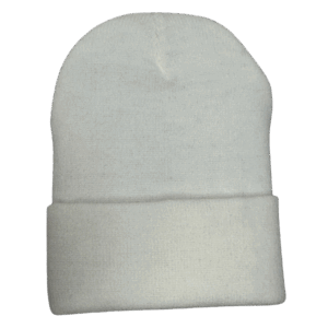 beanies gorra de lana blanco frente