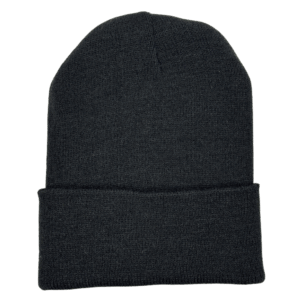 beanies gorra de lana negra frente