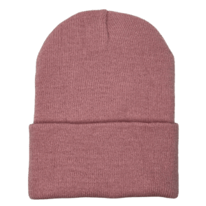 beanies gorra de lana palo rosa frente