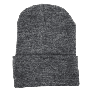 beanies gorra de lana plomo frente
