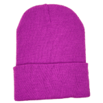 beanies gorra de lana púrpura frente