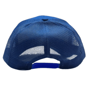 gorra de malla azulino atras Modelo 1 Peru