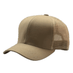 gorra de malla beige costado Modelo 1