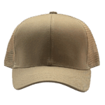 gorra de malla beige frente Modelo 1