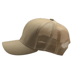 gorra de malla beige largo Modelo 1