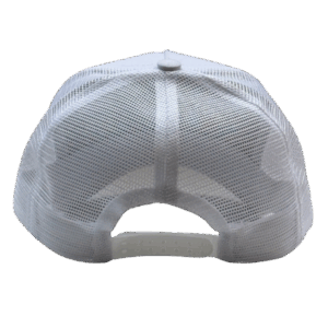 gorra de malla blanca atras