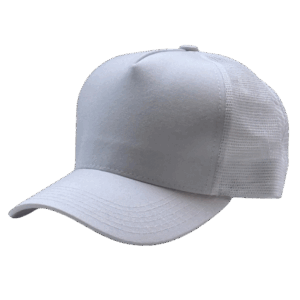 gorra de malla blanca costado