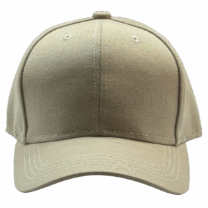 gorra drill beige claro para niños frente