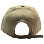 gorra drill beige para niños atras