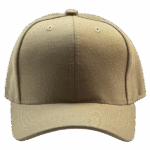 gorra drill beige para niños frente