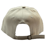 gorra drill color hueso para niños atras