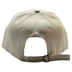 gorra drill color hueso para niños atras