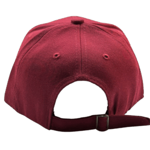 gorra drill guinda para niños atras