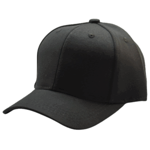 gorra drill negra para niños costado