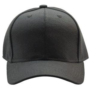 gorra drill negra para niños frente