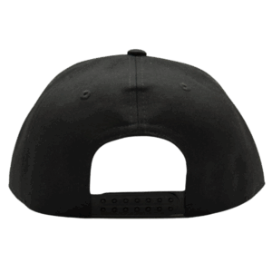 gorra plana negra - atras