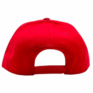 gorra plana roja - atras