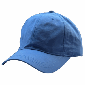 gorra poliéster color celeste - costado