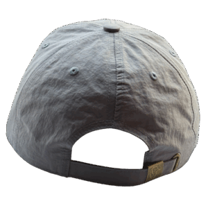 gorra poliéster color plomo - atras