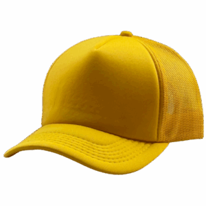 gorra trucker amarillo entero costado