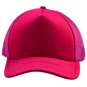 gorra trucker fucsia entero frente