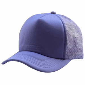 gorra trucker lila entero costado