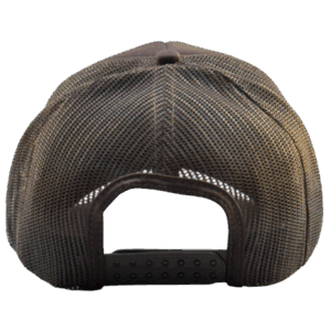 gorra trucker marrón entero atras
