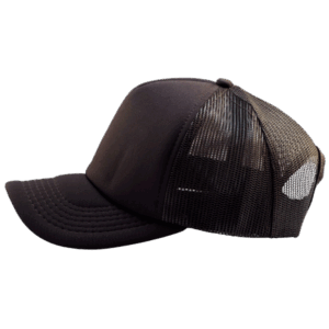 gorra trucker marrón entero largo
