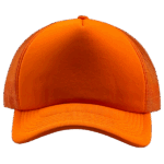 gorra trucker naranja entero frente
