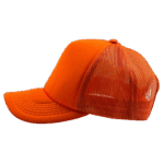 gorra trucker naranja entero largo