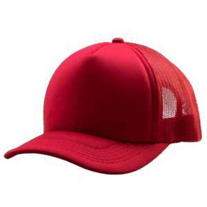 gorra trucker roja entero costado