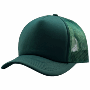 gorra trucker verde botella entero costado
